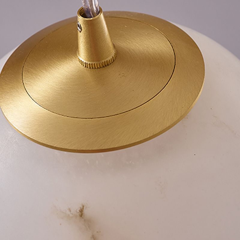 Marble Unique Shape Hanging Lights Modern Style Hanging Mount Fixture for Restaurant