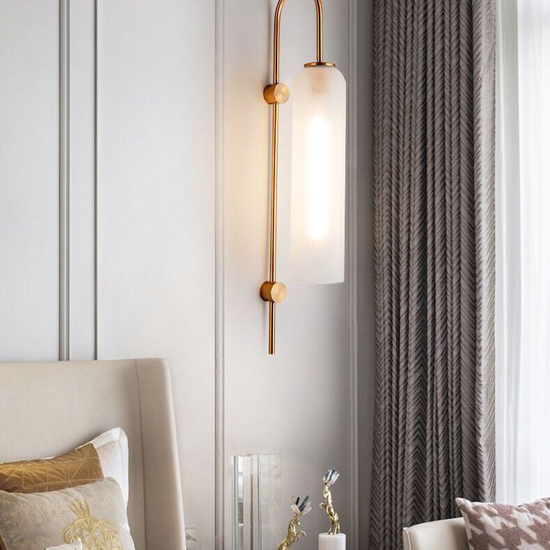Binnen decoratie muur sconce lichtglazen schaduw naar beneden licht voor woonkamer slaapkamer