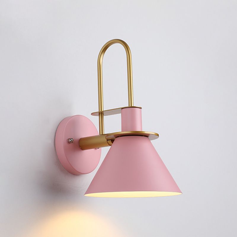 Modern Style Flared Wall Light Sconces Metal 1 Light Wall Lighting Ideas