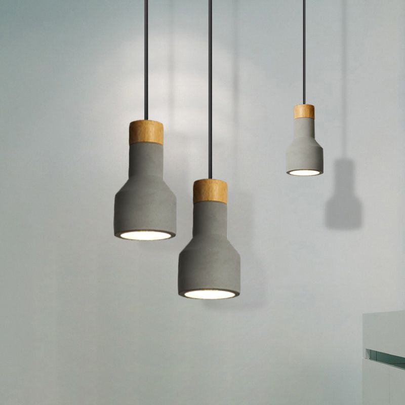 Nordische stilvolle Decke Anhänger Fackelform Ein leichtes Zement hängende Licht für Schlafzimmer Hotel