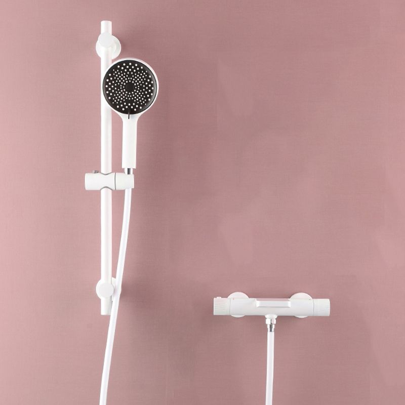 Waterfall Tub Filler Copper Wall-Mounted Double Knob Handle Tub Filler with Handshower