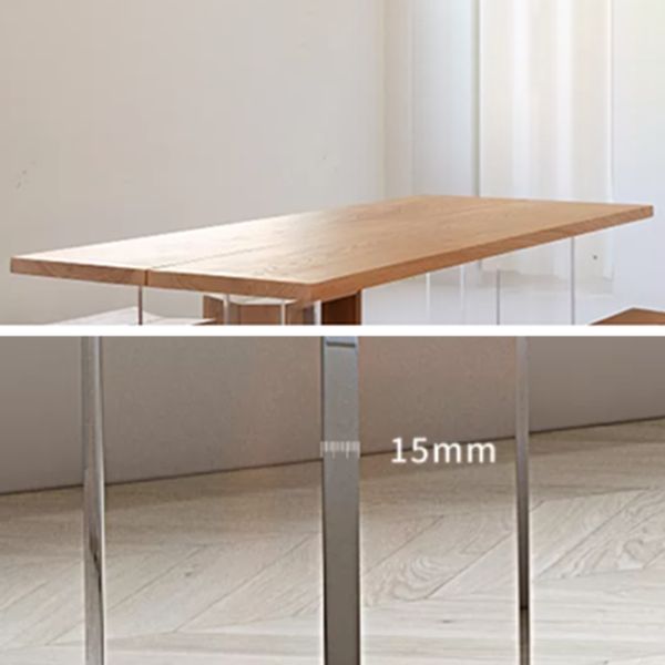 Modern 1/5 Pieces Dining Set Rectangle Pine Wood Dining Table for Living Room Use