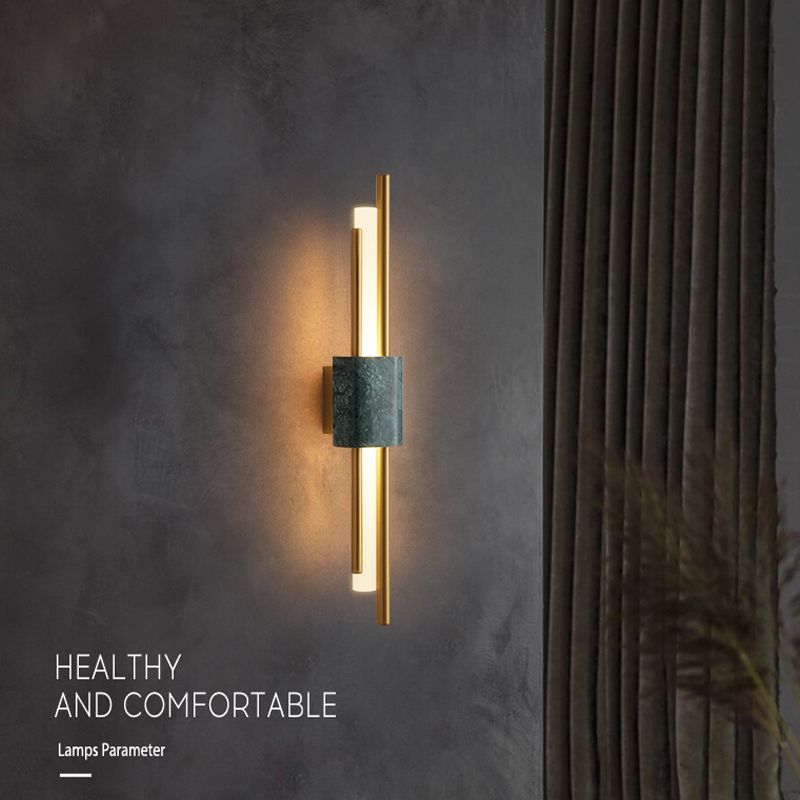 Moderne Marmorwand LED LED WALS MOTTED LEIGENTE