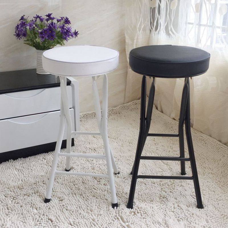 Taburete moderno de la sala de estar de acero de la sala de acero con reposapiés