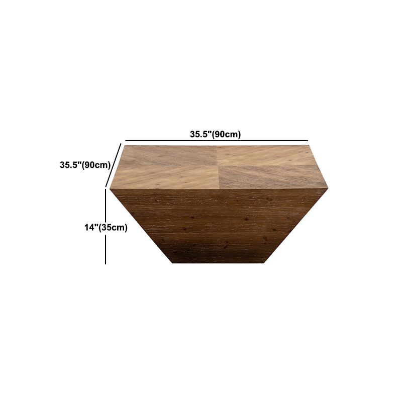 Scandinavian Square Coffee Table Wooden Cocktail Table for Living Room