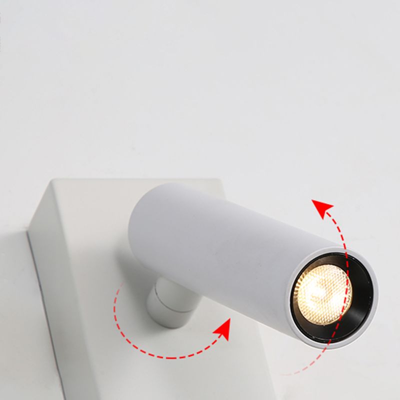 Square Shape Metal Wall Light Modern Style 2 Lights Wall Mount Light