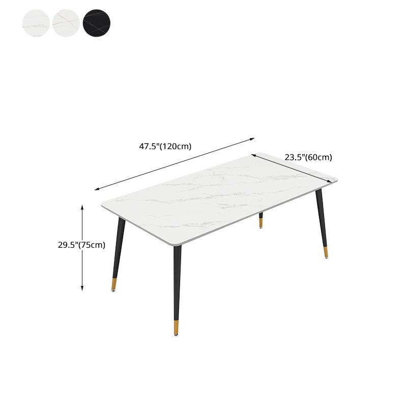 Black Frame Stone Dining Room Table Traditional Luxury Rectangle Dining Table