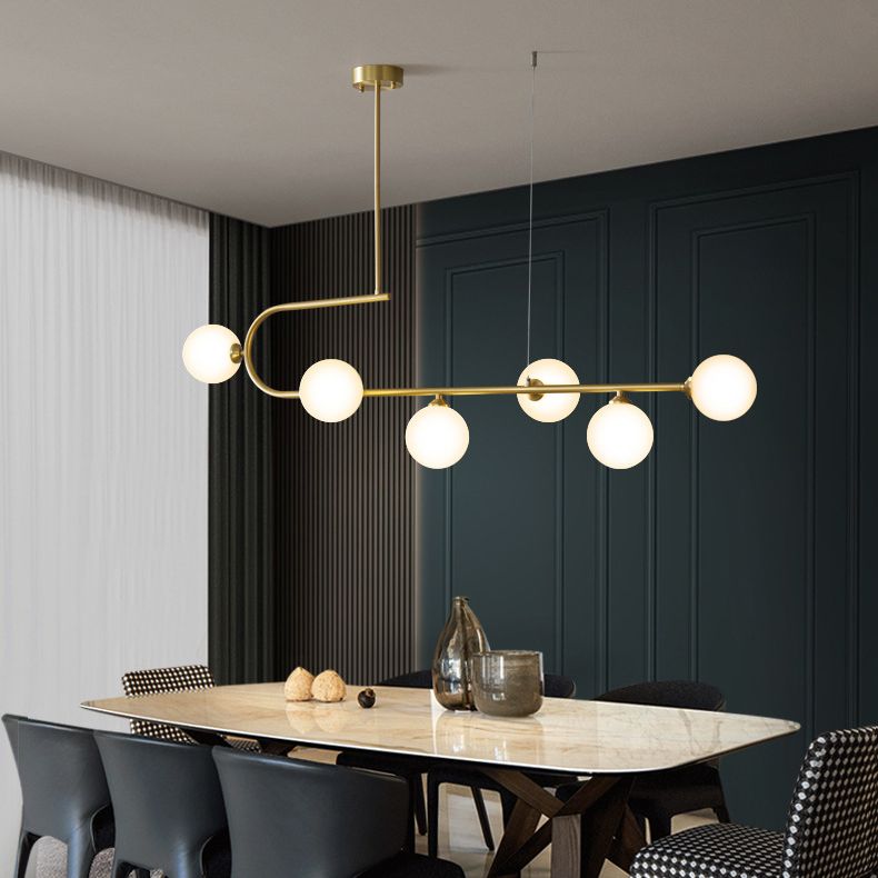 Linear Hanging Pendant Lights Contemporary Glass Ceiling Pendant Light