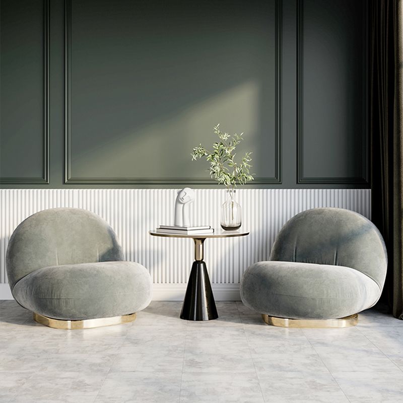 25.19" Wide Armless Chair Swivel Chair with Tight Back for Living Room