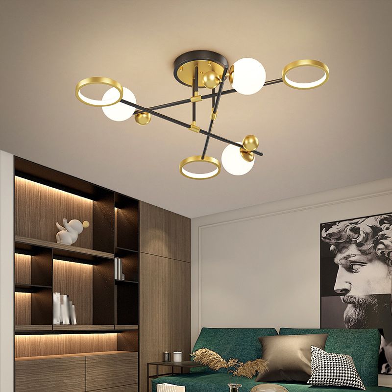 LED Light Flush Mount Light Metal Light Multiple Light Living Room Light