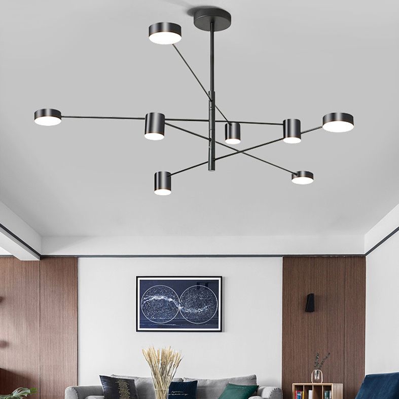 Lámpara de lámpara de starburst simplicidad moderna iluminación colgante acrílica para restaurante