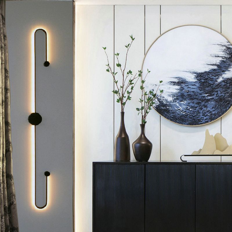 2-Light Linear Wall Mount Light Modern Metal Wall Mount Light Fixtures