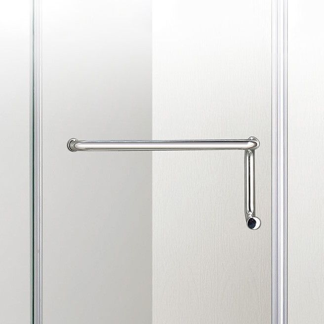 Neo-Angle Clear Shower Enclosure Corner Shower Stall with Header