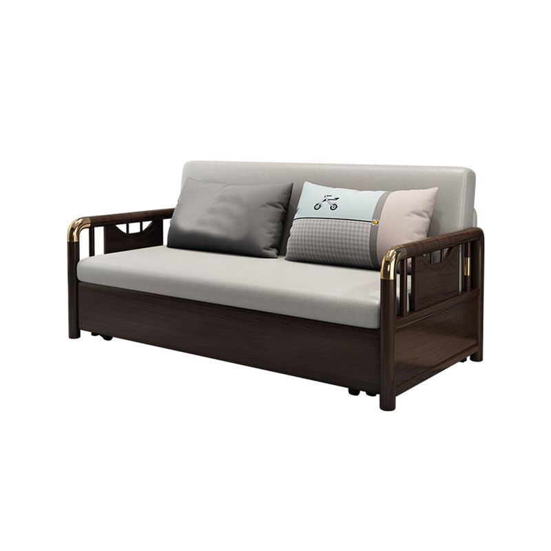 Contemporary Metal Futon Sleeper Sofa Pillow Back Futon and Mattress