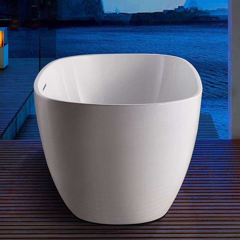 Oval Freestanding Bath Tub Modern Acrylic Bathtub for Bathroom