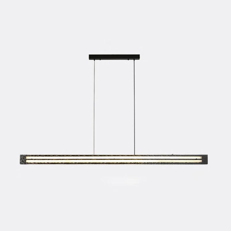 Glass Kitchen Island Lighting Black Modern Ceiling Light for Foyer