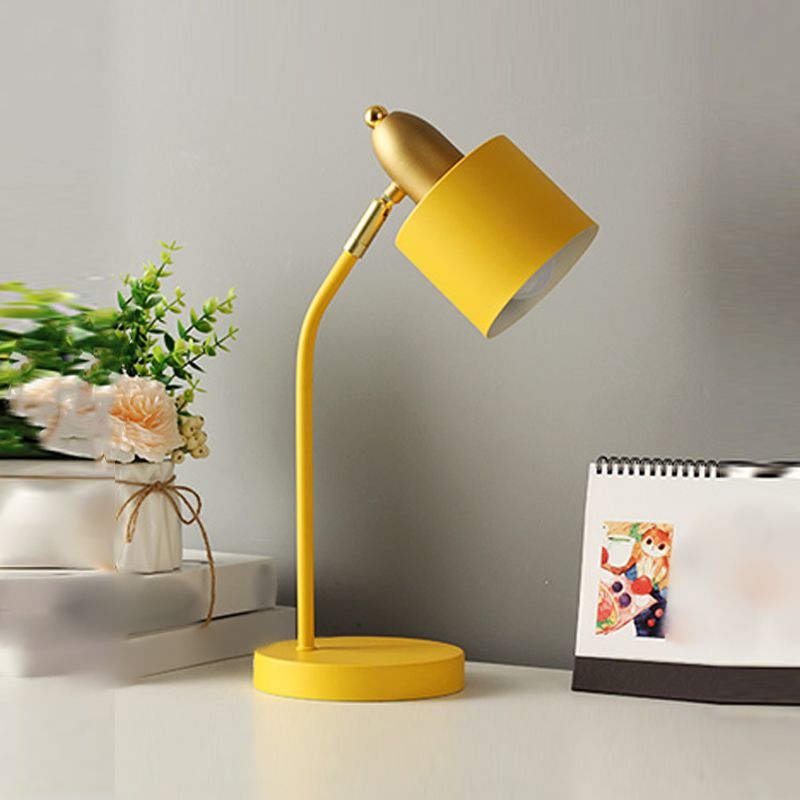 Modern Style Conical Nightstand Lamp Metal 1-Light Table Light