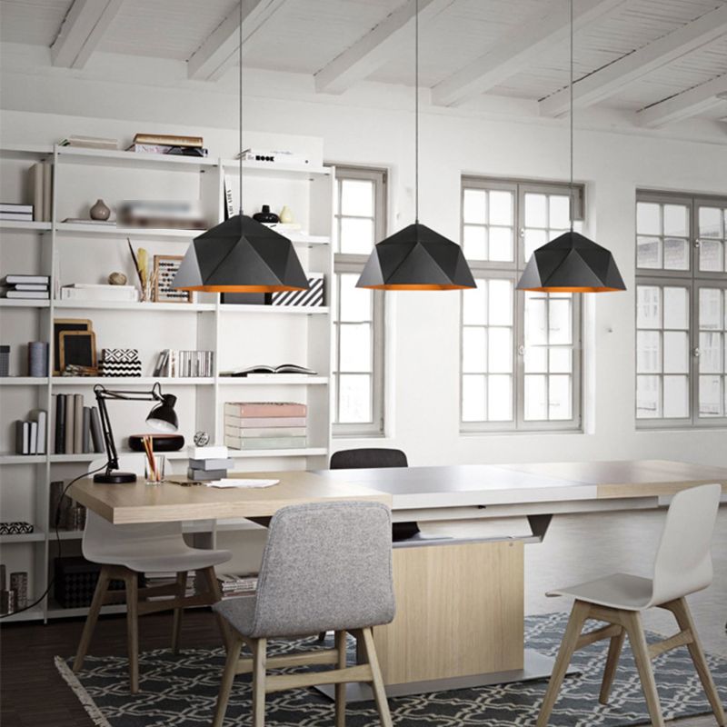 1 Light Bowl Hanging Pendant Modern Style Metal Hanging Lighting for Restaurant