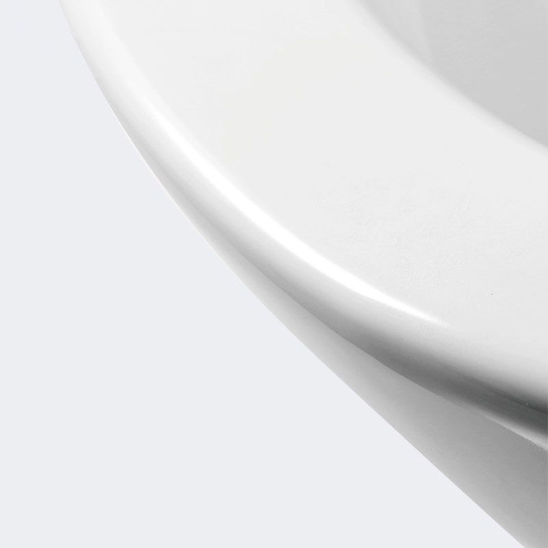 Modern White Siphon Jet Toilet Bowl Wall Mount Flush Toilet With Seat for Bathroom