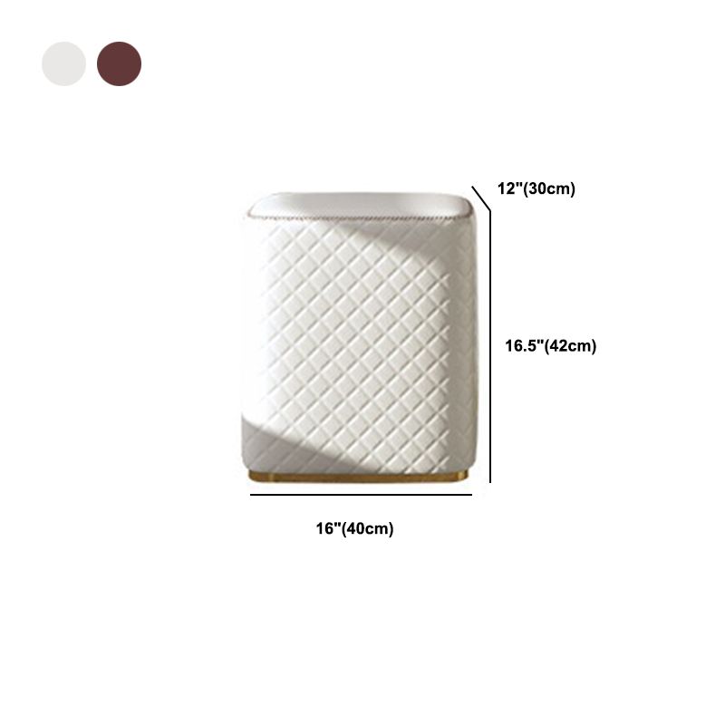 Faux Leather Vanity Dressing Table Set with 3 Storage Drawers
