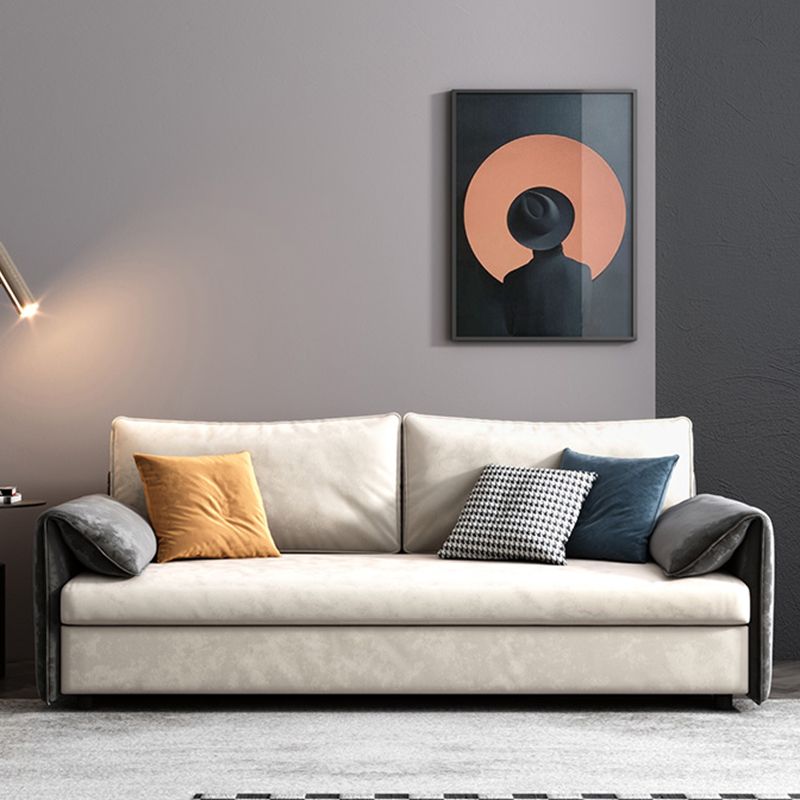 37.40" W * 33.46" H Sofa Convertible Sofa Bed with Pillow Top Arm