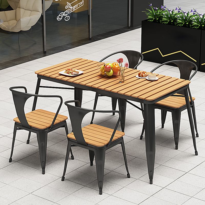 Industrial 1/3/5/7 Piece Dining Set Reclaimed Wood Dining Table Set for Patio