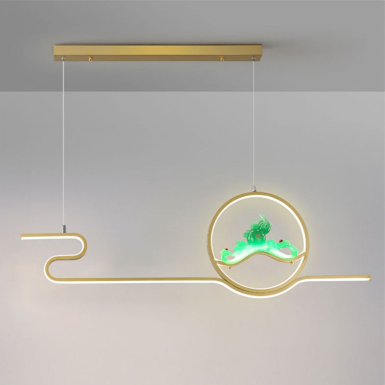Estilo contemporáneo Luces de isla lineal Luces de metal 2 Lighting Lighting Lighting Accesorios