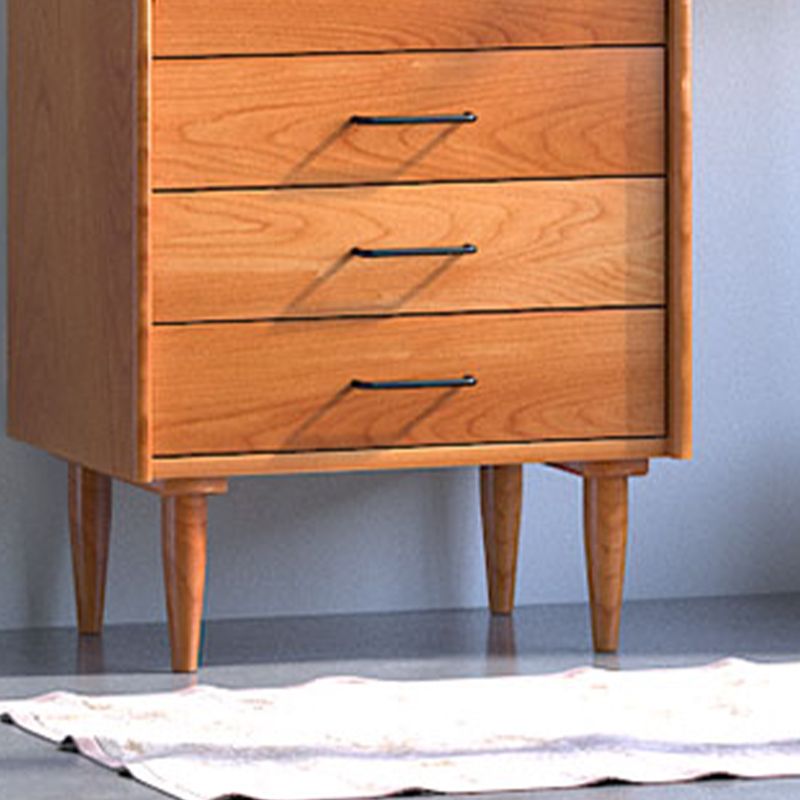 Brown Wooden Home Sideboard Modern Rectangular Side Board with Drawer