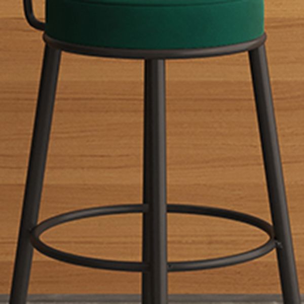 Modern Style Bar-stool Round Counter Bar Stool with Metal Legs for Kitchen