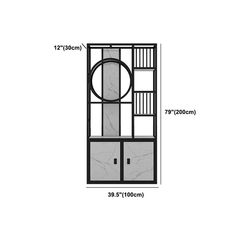78.74 "H libreria a apertura in stile glam in stile per ufficio con i mobili