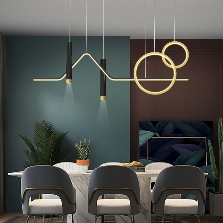 Pendre linéaire LED LED dans un style concis moderne