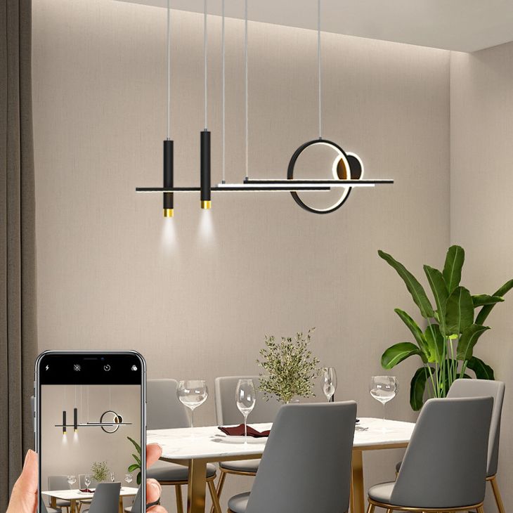 Modern Style Circle Island Pendants Metal Pendant Lights for Dining Room