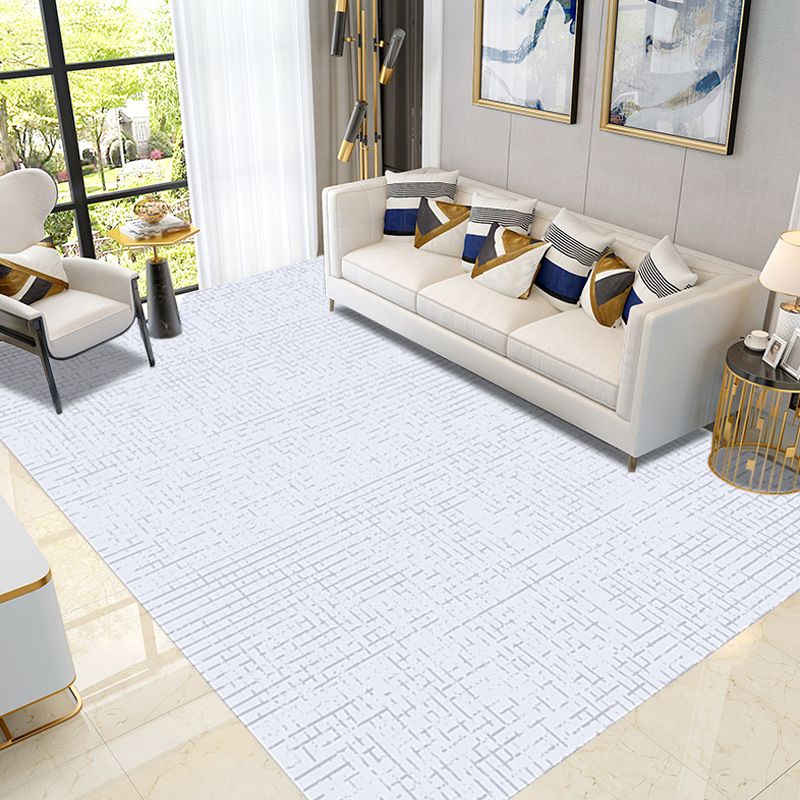 Beige Modern Rug Polyester Line Indoor Rug Tear Resistant Rug for Home Decor