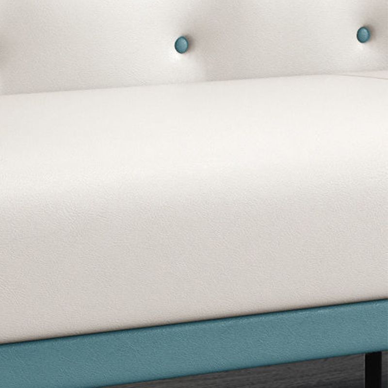 Modern Style Sofa Imitation Leather Sponge Upholstered Overturned Armchair Sofa Bed