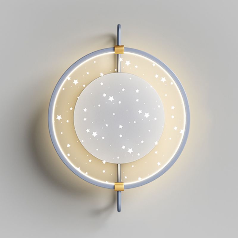 Luz de pared LED creativa estilo moderno de luz redonda de luz para dormitorio
