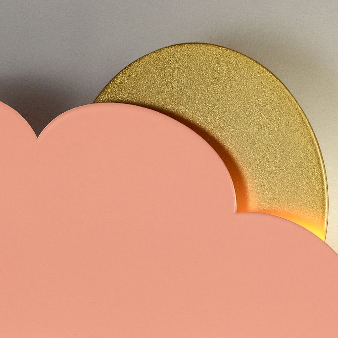 Metal Cloud Wall Lighting Fixtures Modern Style 1 Light Wall Lamps