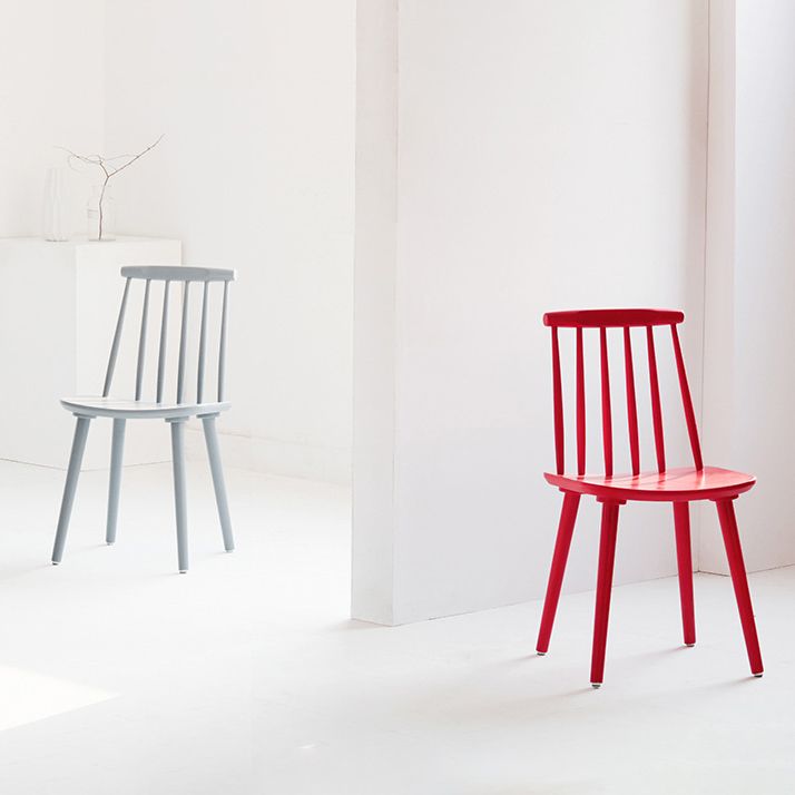 Silla moderna de comedor sillas sin brazos con patas de madera para cocina