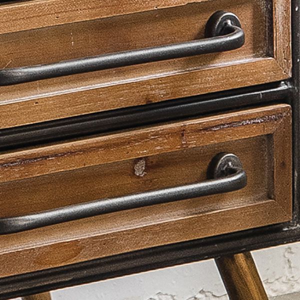 Industrial Cabinet Bar Pulls With Stroge Rectangle Distressed Wood Accent Cabinet