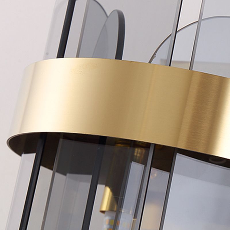 Geometric Sconce Light Fixtures Modern Style Glass 2 Lights Sconce Lights for Living Room Bedroom