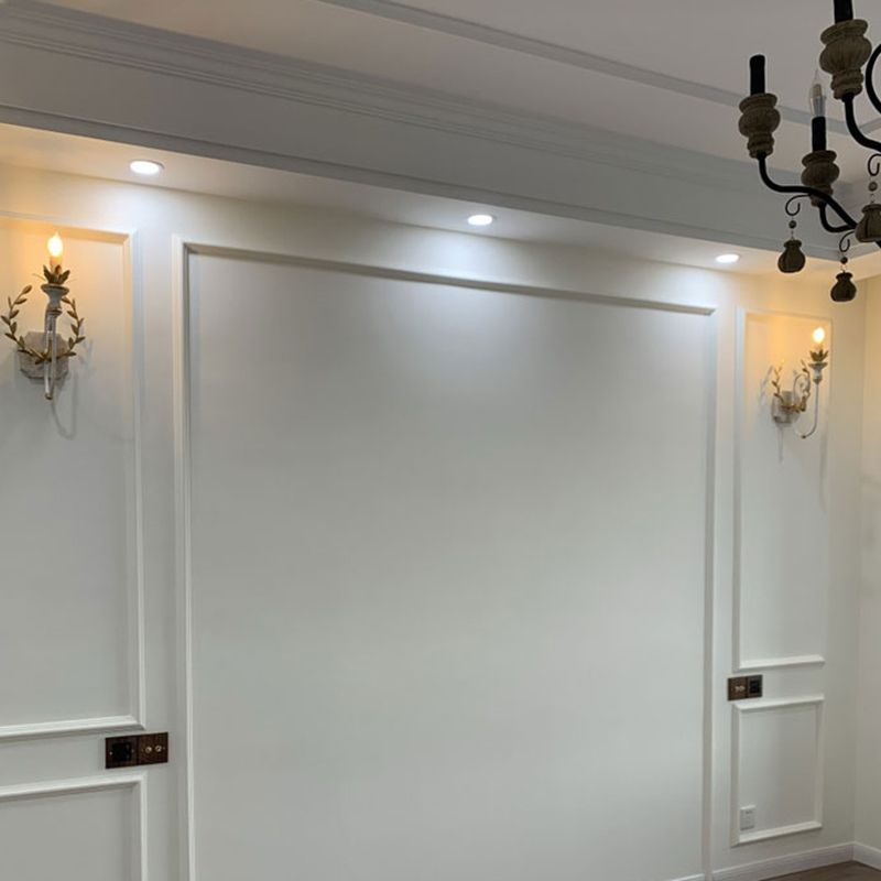 Candle Shape Wood Wall Sconces Modern 1-Light Wall Mount Light Fixture in Gold