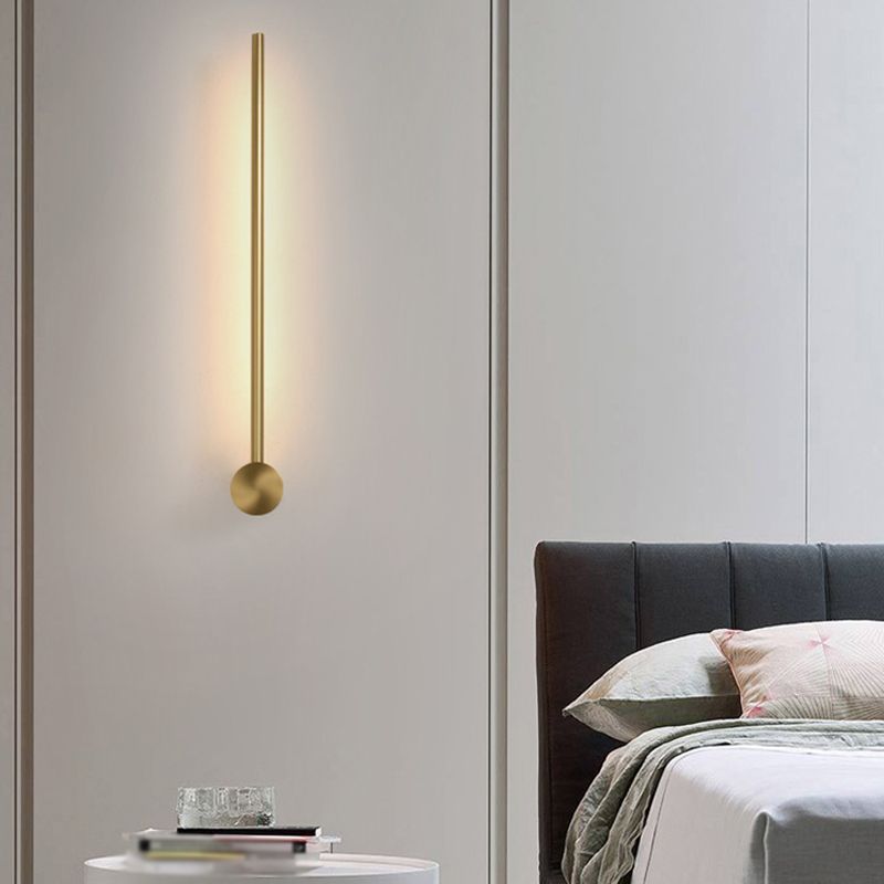Linear Shape Metal Wall Sconce Modern Style Multi Lights Wall Mount Lighting