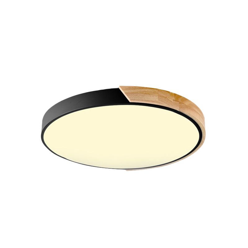 Macaron Loft Circle Plafonnier LED en acrylique pour la maternelle