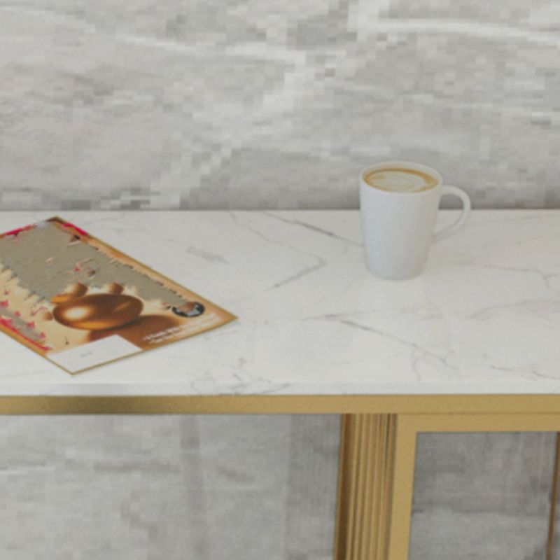 Luxurious Rectangular Pub Table Set 1/2/3 Pieces Stone Top Bistro Table Set