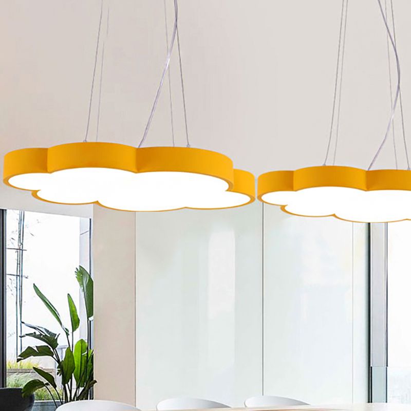 Floating Cloud Hanging Light Nordic Style Acrylic Pendant Light for Dining Room