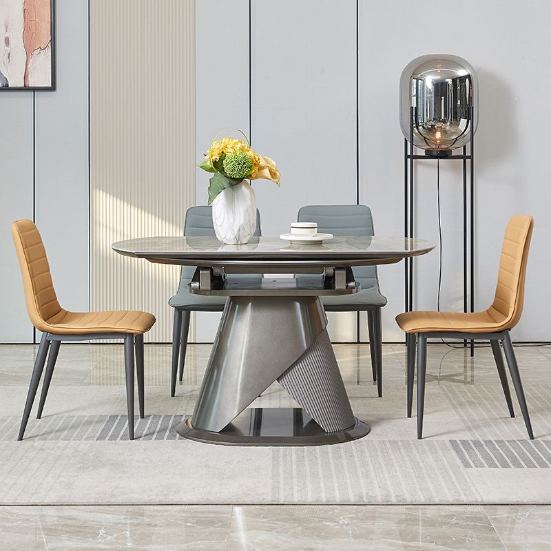 Contemporary Dining Set Stone 1/2/5/7 Pieces Dining Turntable Furniture for Home
