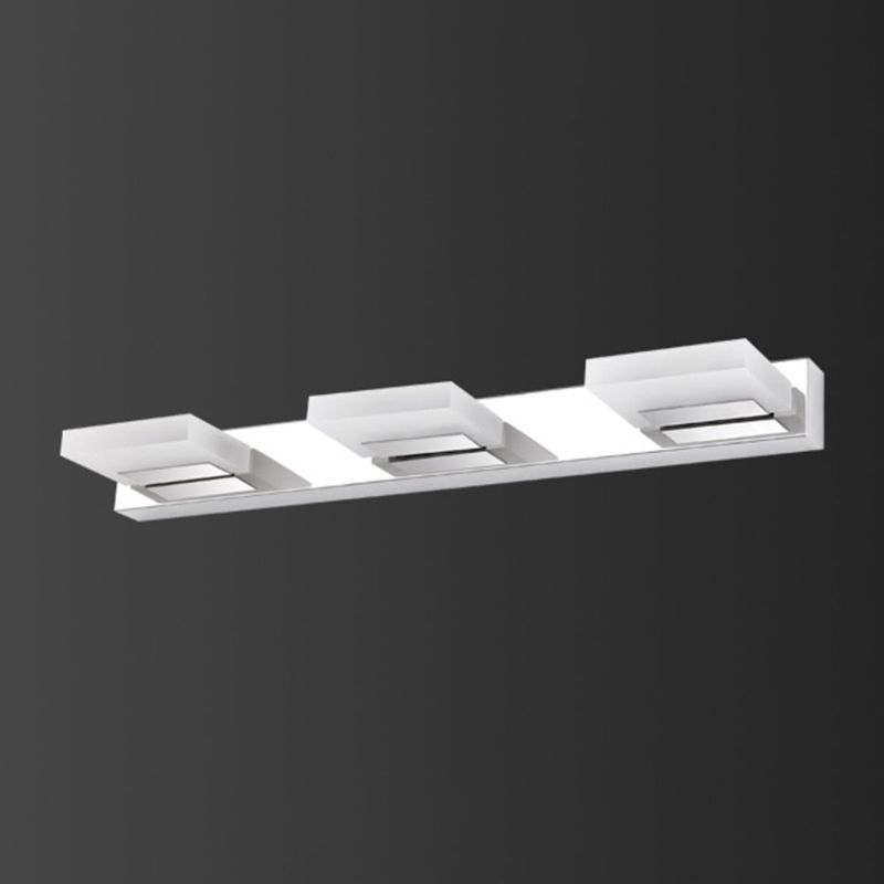 Square Vanity Lighting Modern Style Metal Multi Lights Vanity Sconce Lights