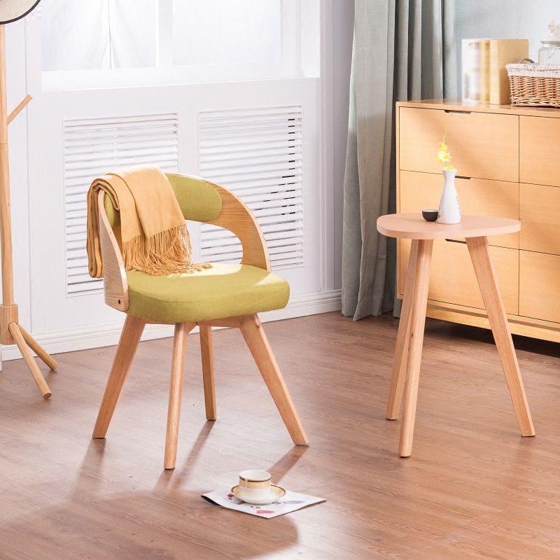 Contemporary Swivel Side Dining Room Chair Open Back Chair for Home Use