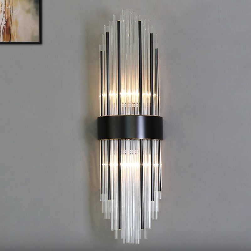 Modern Style Sconce Wall Light 2 Lights Crystal Wall Lamp for Bedroom Dining Room