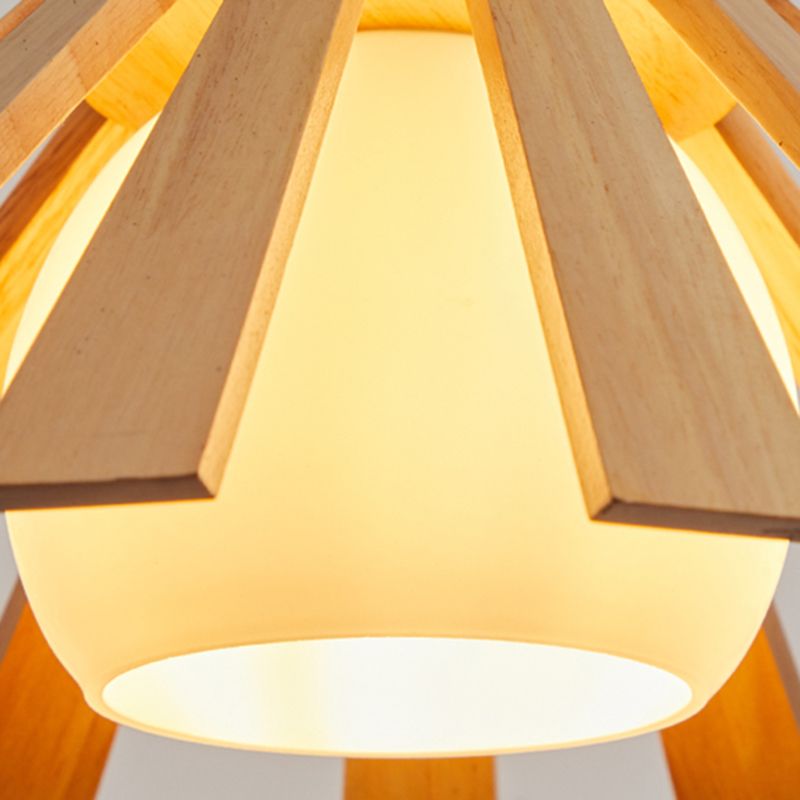 Moderne Holzanhänger Leuchten Leuchten minimalismus 1 Licht Esszimmer hängen Licht