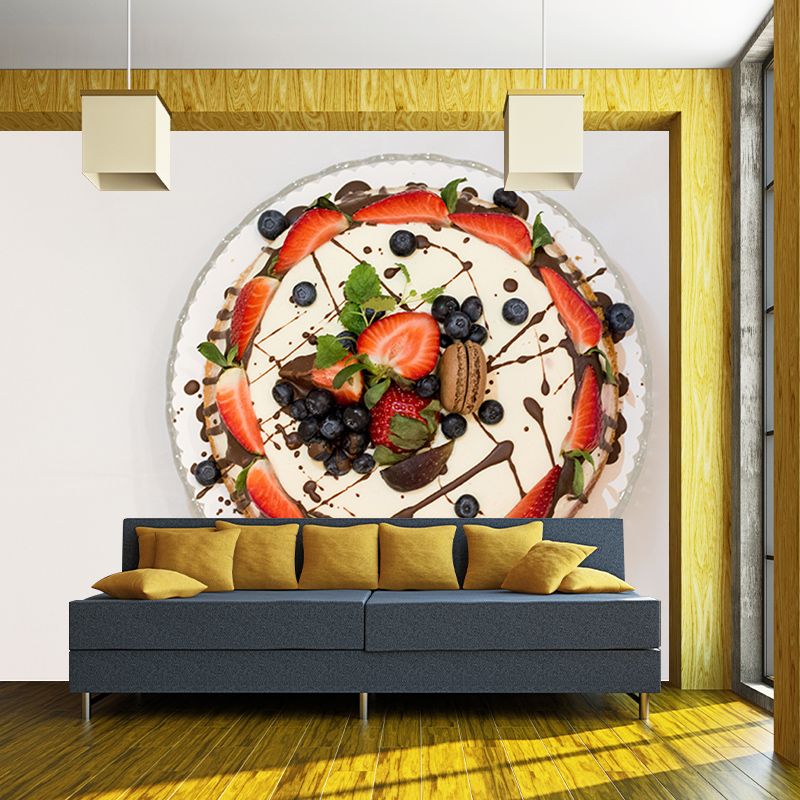 Delicious Cake Wall Paper Murals Mildew Resistant Cake Shop Wall Decor